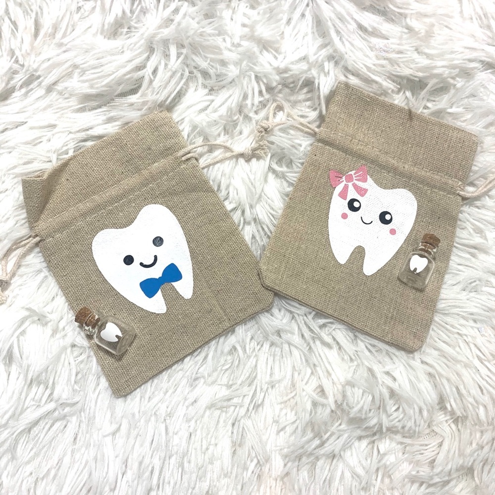 Personalized Tooth Fairy bag , with name kids